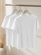 3-Pack Basic T-shirts i Bomull