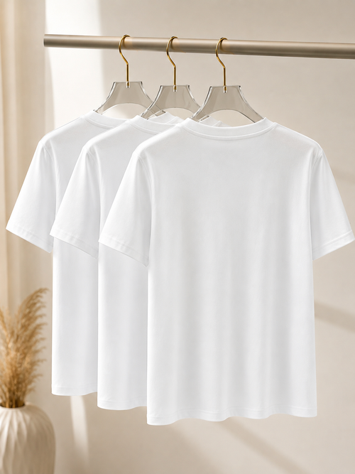 3-Pack Basic T-shirts i Bomull