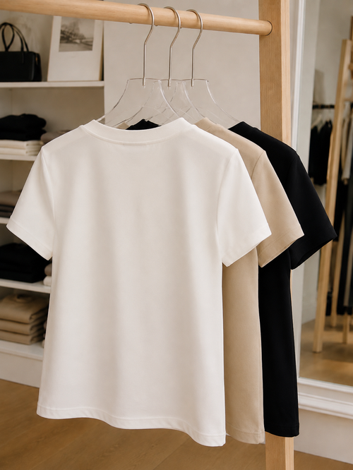3-Pack V-ringade Basic T-shirts