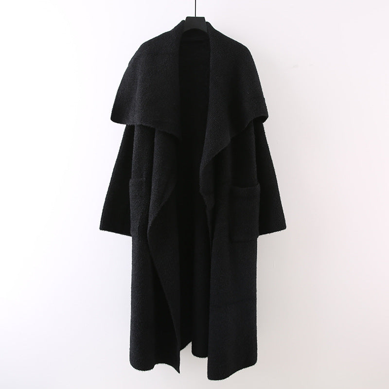 Lång Stickad Cardigan