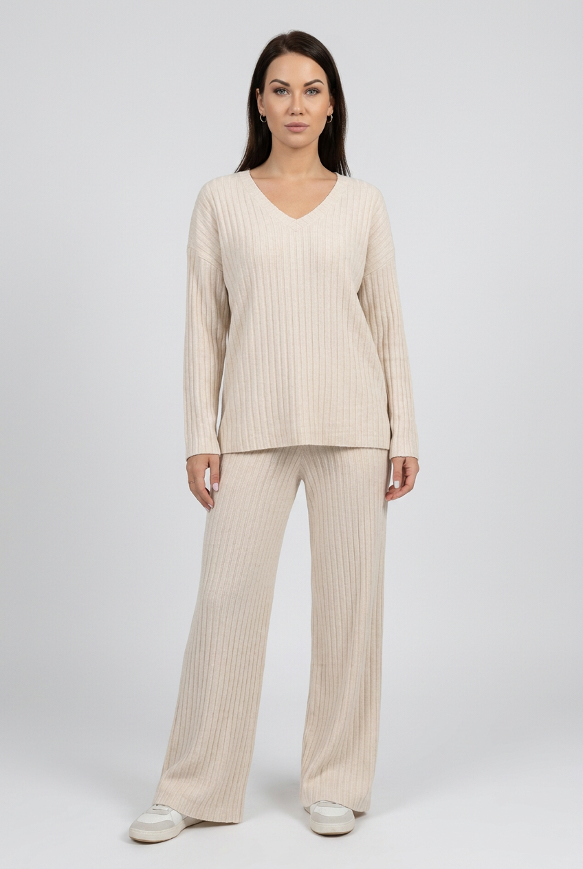 Avslappnad_ribbstickad_loungewear - Dammode [product_title] [variant_title] dam basplagg
