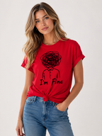 T-shirt med Tryck