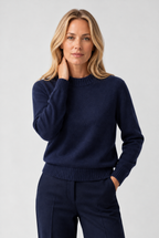 Kashmirtröja med Halvpolo – Unisex