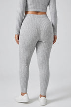 Ribbstickade Plus Size Byxor