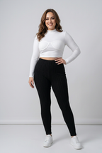 Ribbstickade Plus Size Byxor