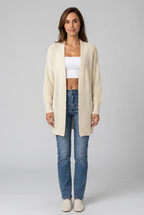 Stickad-Cardigan--beige-1 - Dammode [product_title] [variant_title] dam basplagg