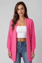 Stickad-Cardigan-rosa - Dammode [product_title] [variant_title] dam basplagg