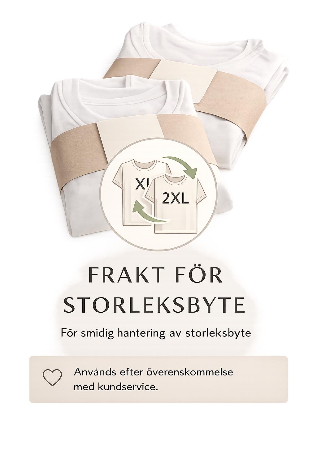 Storleksbyte - fraktkostnad