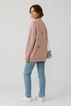 Lång Stickad Cardigan One Size