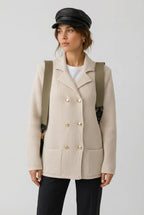 Stickad Cardigan med Krage