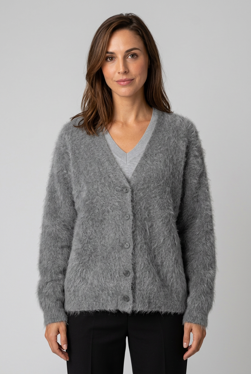 dammode-mjuk-fluffig-cardigan-gra-1 - Dammode [product_title] [variant_title] dam basplagg