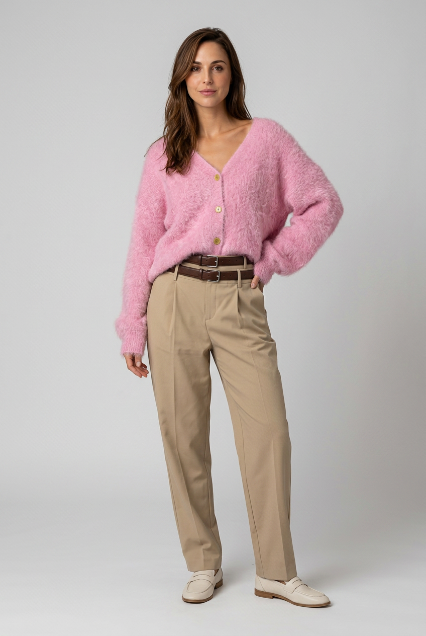 dammode-mjuk-fluffig-cardigan-rosa - Dammode [product_title] [variant_title] dam basplagg