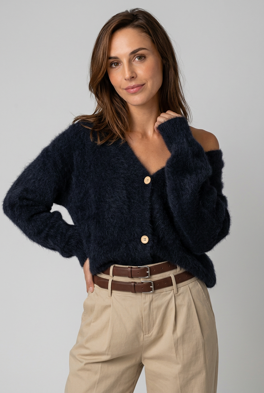 dammode-mjuk-fluffig-cardigan-svart-4 - Dammode [product_title] [variant_title] dam basplagg