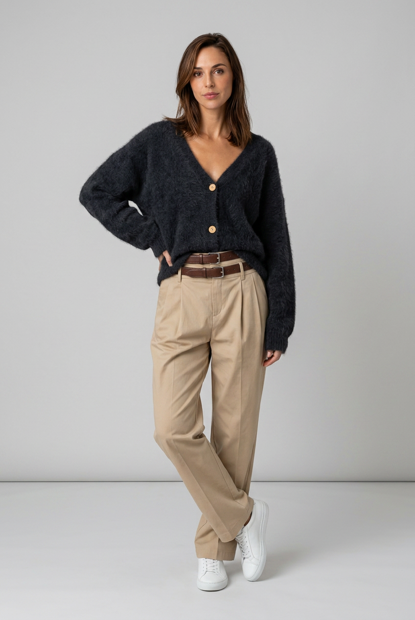 dammode-mjuk-fluffig-cardigan-svart - Dammode [product_title] [variant_title] dam basplagg