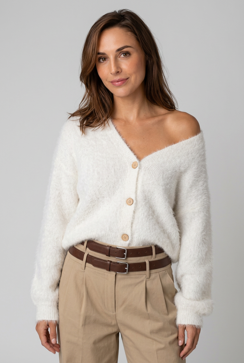 dammode-mjuk-fluffig-cardigan-vitt-3 - Dammode [product_title] [variant_title] dam basplagg