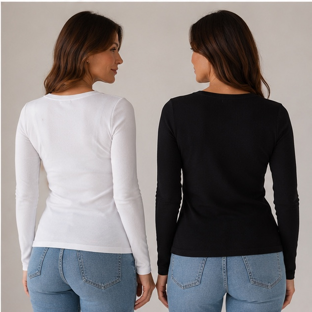 dammode-ribbad-langarmad-topp-dam-vit-svart-2pack-1_baksida - Dammode [product_title] [variant_title] dam basplagg