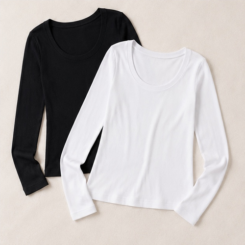 dammode-ribbad-langarmad-topp-dam-vit-svart-2pack-1_pack - Dammode [product_title] [variant_title] dam basplagg