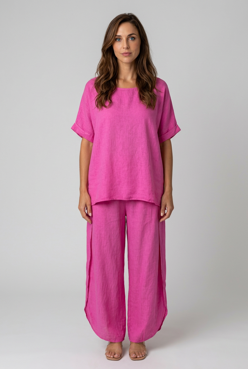 dammode-tvadelat-set-topp-vida-byxor-dam-rosa - Dammode [product_title] [variant_title] dam basplagg