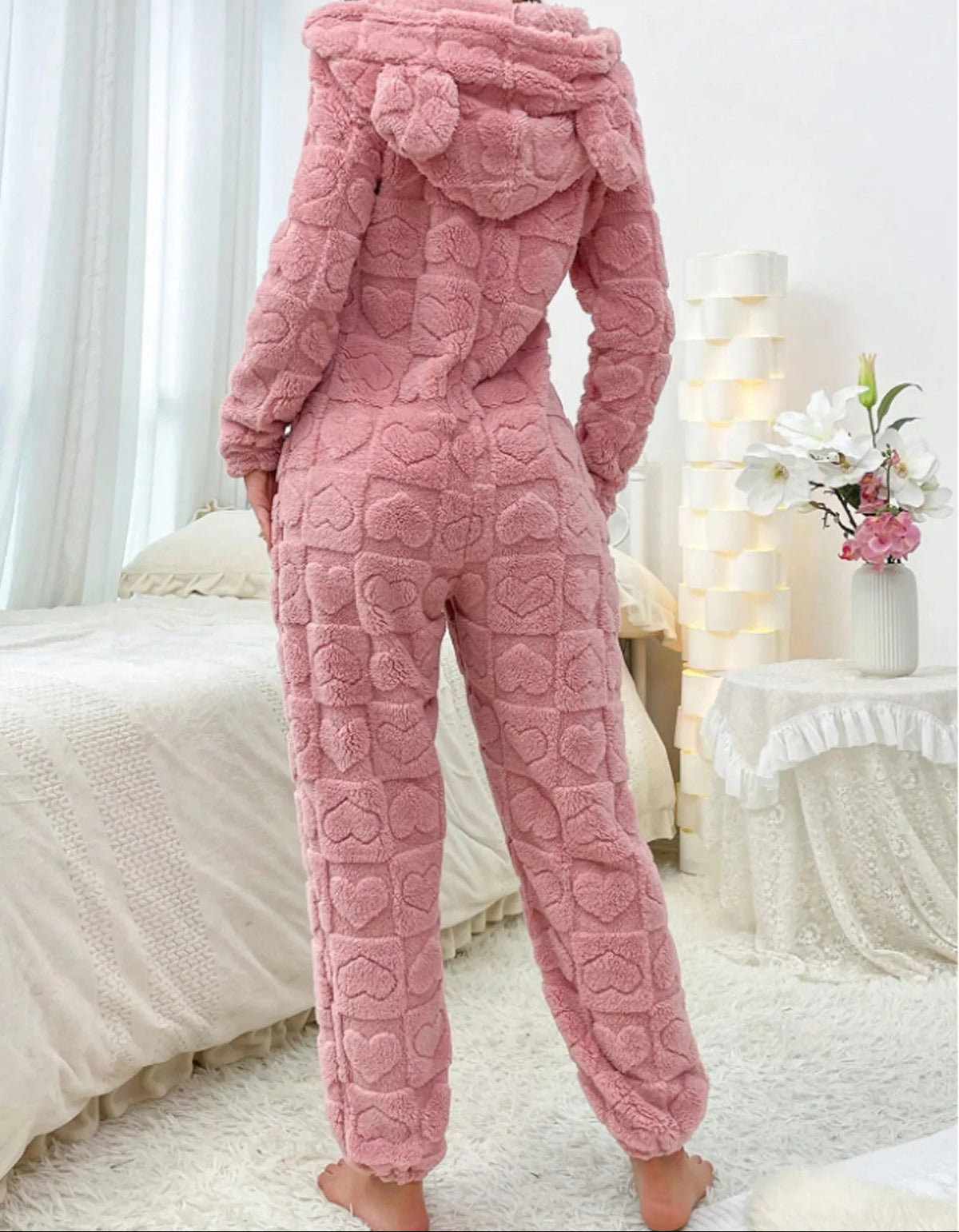 Mysig Mjukisoverall med Huva
