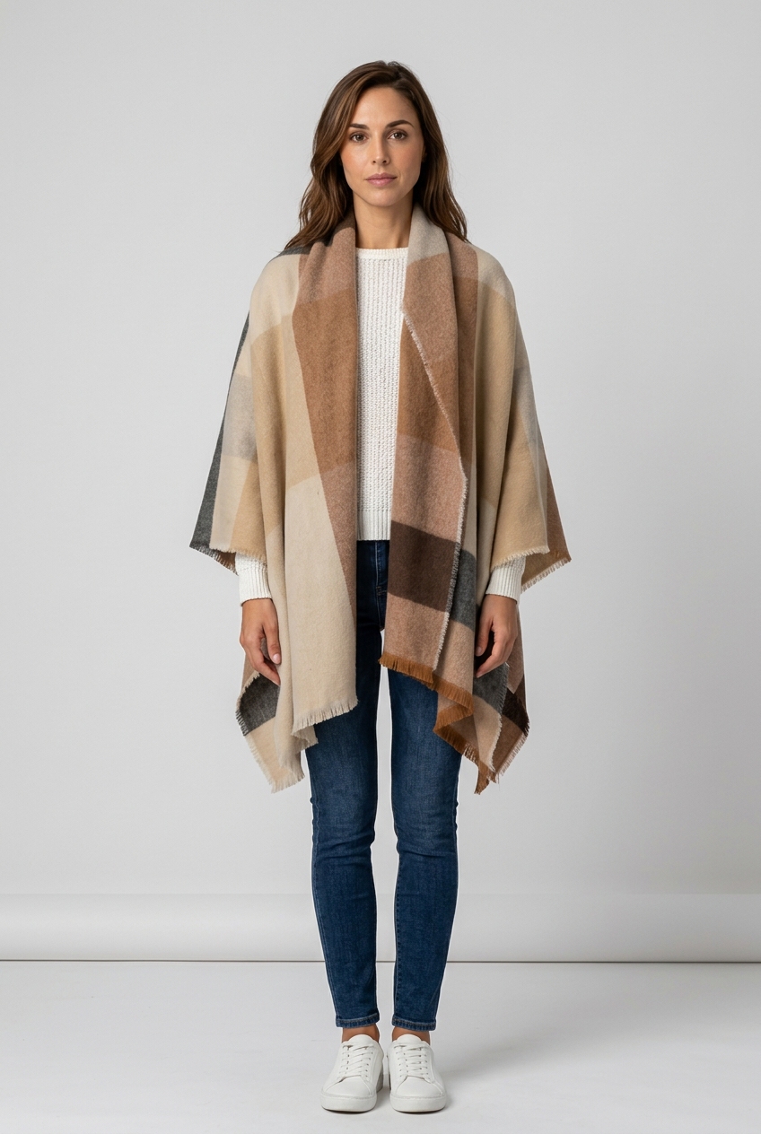 elise-mjuk-rutig-halsduk-beige - Dammode [product_title] [variant_title] dam basplagg