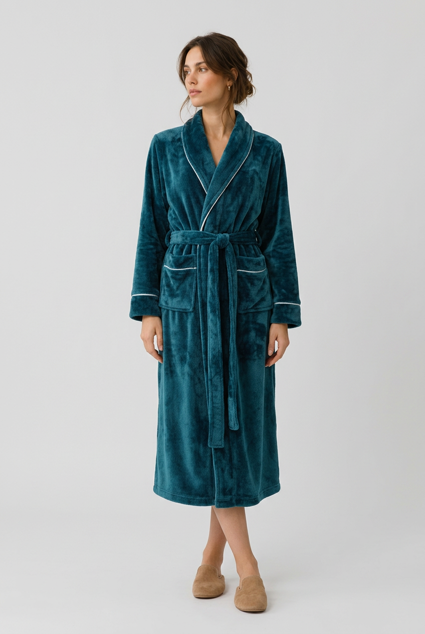 Mjuk Flanellmorgonrock– Unisex