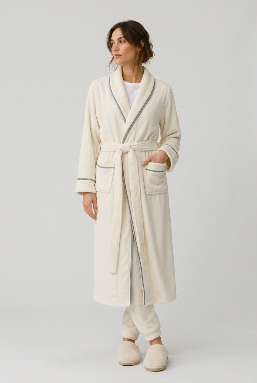 Mjuk Flanellmorgonrock– Unisex