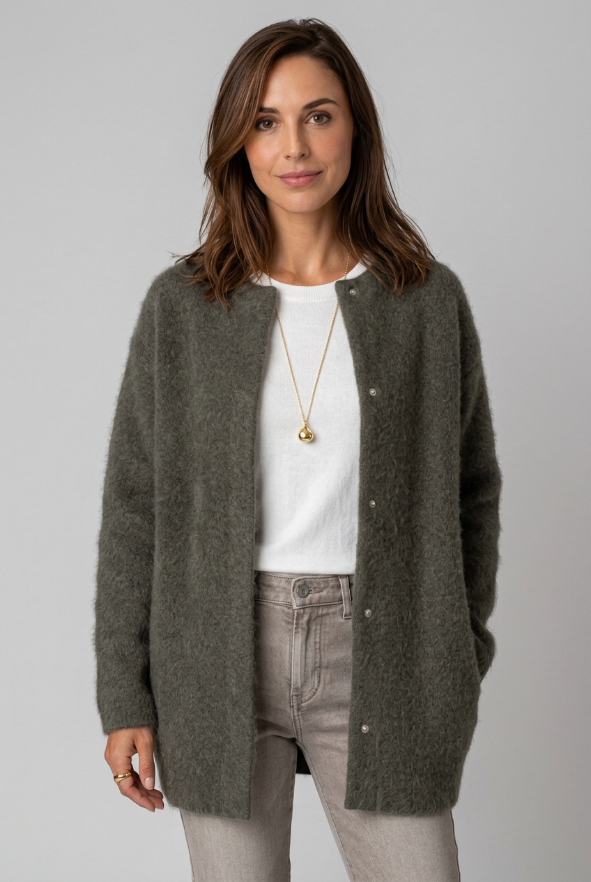 lang-stickad-cardigan-med-knappar-dam-gron-1 - Dammode [product_title] [variant_title] dam basplagg