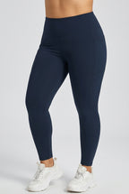 Mila Plus Size Träningstights med Fickor