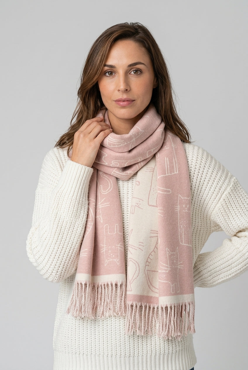 mira-monstrad-halsduk-rosa - Dammode [product_title] [variant_title] dam basplagg