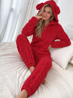Mysig Mjukisoverall med Huva