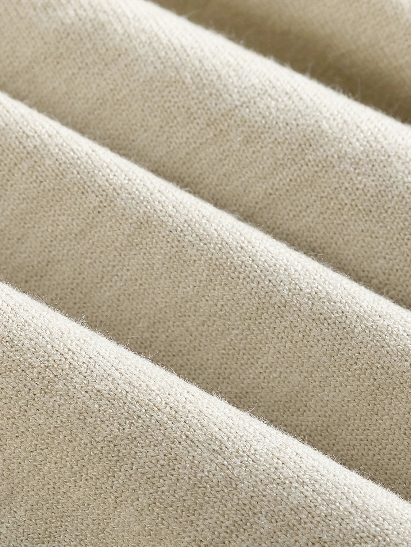 Close-up of beige fabric swatches