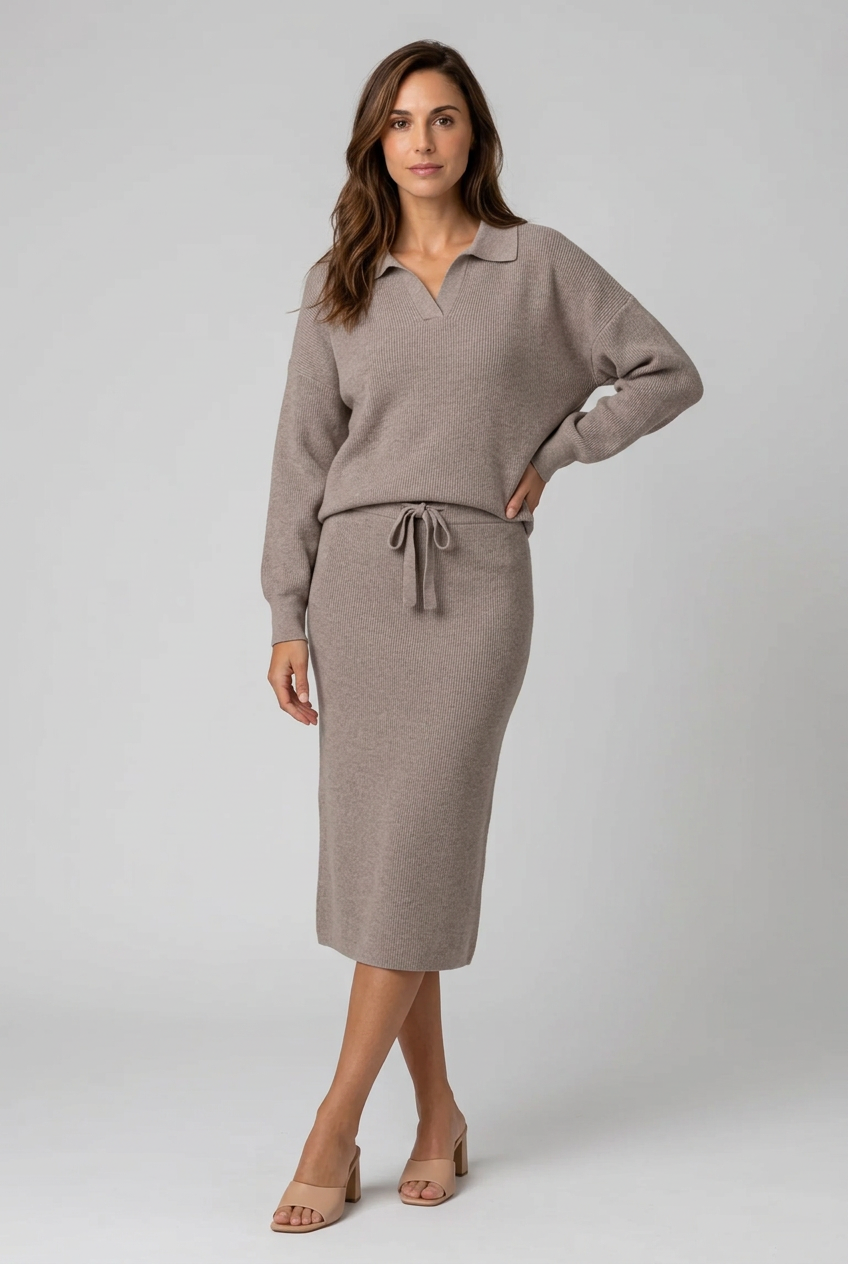 stickat-tvadelat-set-troja-midikjol-beige-3 - Dammode [product_title] [variant_title] dam basplagg