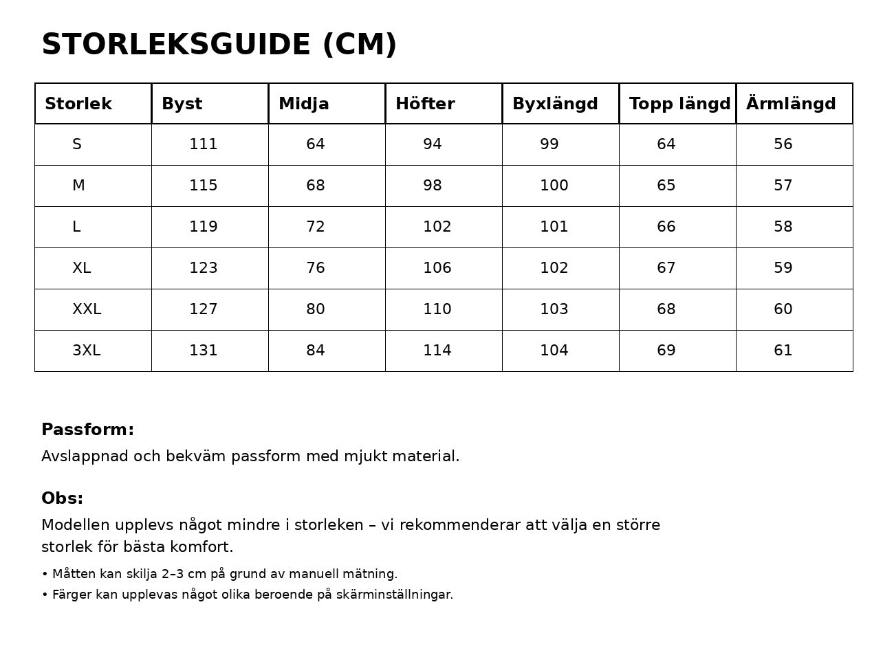 Set med Sweatshirt och Byxor