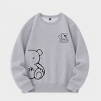 Sweatshirt med Björnmotiv