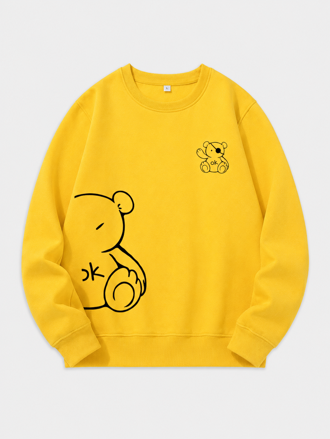 Sweatshirt med Björnmotiv