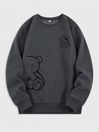 Sweatshirt med Björnmotiv