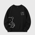 Sweatshirt med Björnmotiv