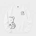 Sweatshirt med Björnmotiv