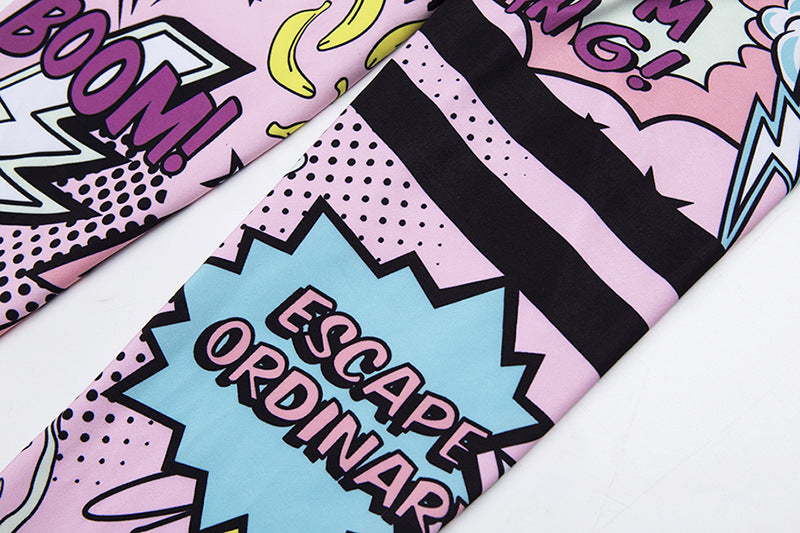 Träningsset med Pop Art-Print