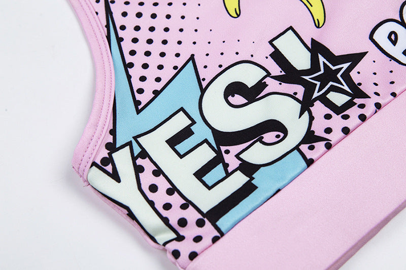 Träningsset med Pop Art-Print